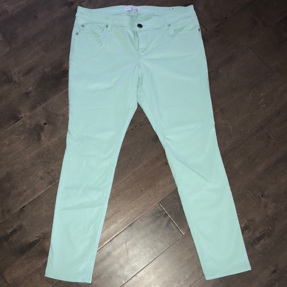 Express mint jeans